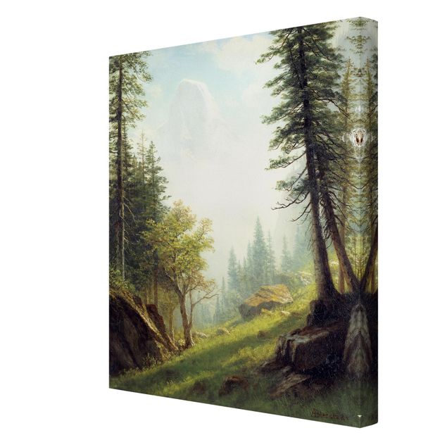Riproduzioni di Albert Bierstadt Albert Bierstadt - Tra le Alpi Bernesi