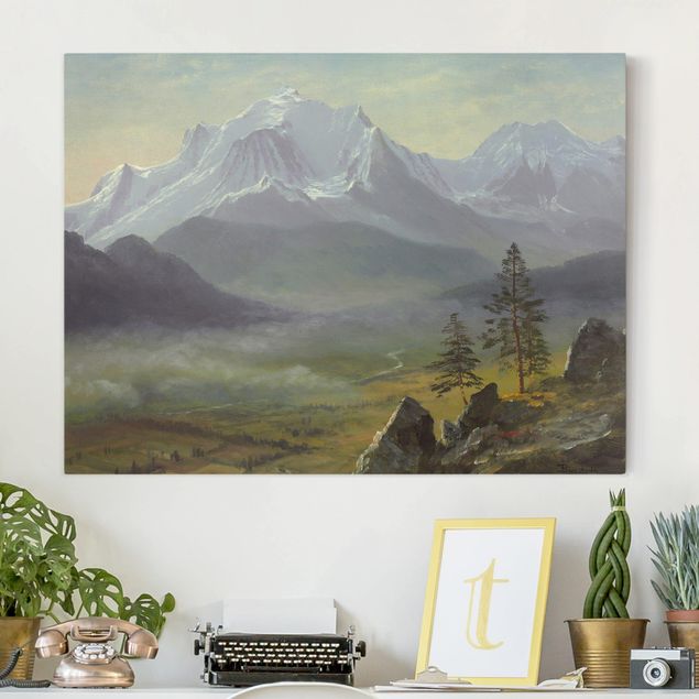 Quadri con montagne Albert Bierstadt - Monte Bianco