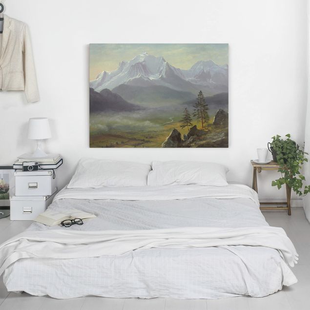 Riproduzioni su tela quadri famosi Albert Bierstadt - Monte Bianco