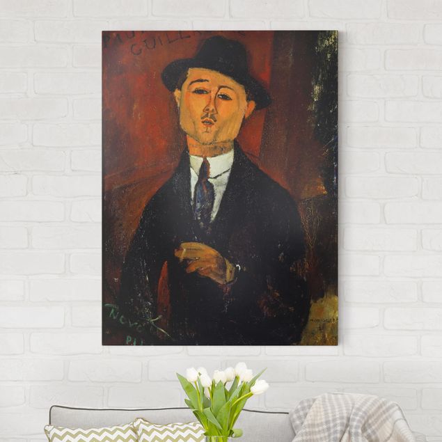Riproduzioni su tela quadri famosi Amedeo Modigliani - Ritratto di Paul Guillaume