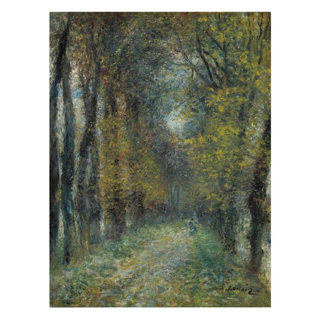 Stampa su tela Auguste Renoir - L'Allée