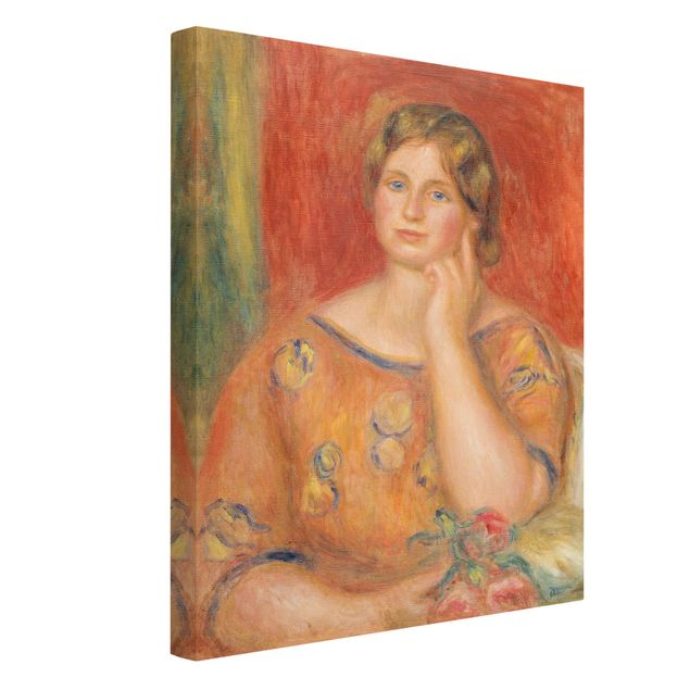 Stampa su tela - Auguste Renoir - Ritratto di Gertrude Osthaus - Verticale 3:4