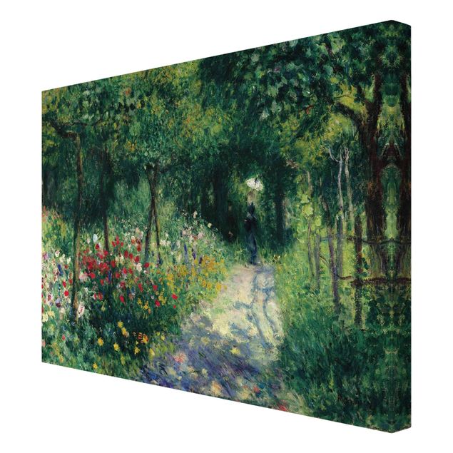 Stampa su tela - Auguste Renoir - Donne in un Giardino - Orizzontale 4:3