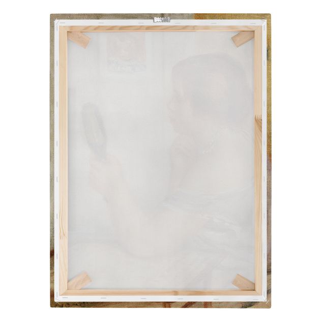 Stampa su tela - Auguste Renoir - Gabrielle con uno Specchio e un Ritratto di Coco - Verticale 3:4