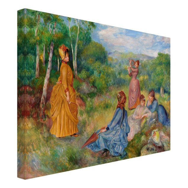 Quadri moderni per soggiorno Auguste Renoir - Giovani donne che giocano a badminton