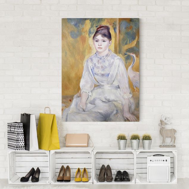 Quadri moderni per soggiorno Auguste Renoir - Giovane ragazza con cigno