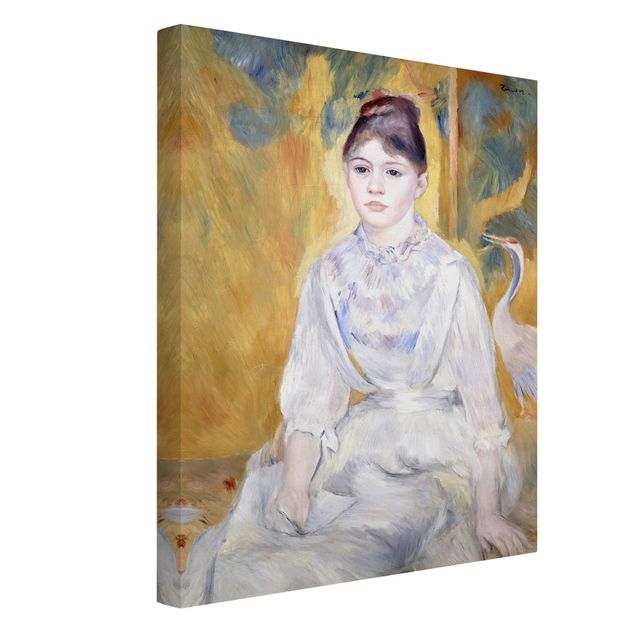 Stampa su tela - Auguste Renoir - Giovane ragazza con un cigno - Verticale 3:4
