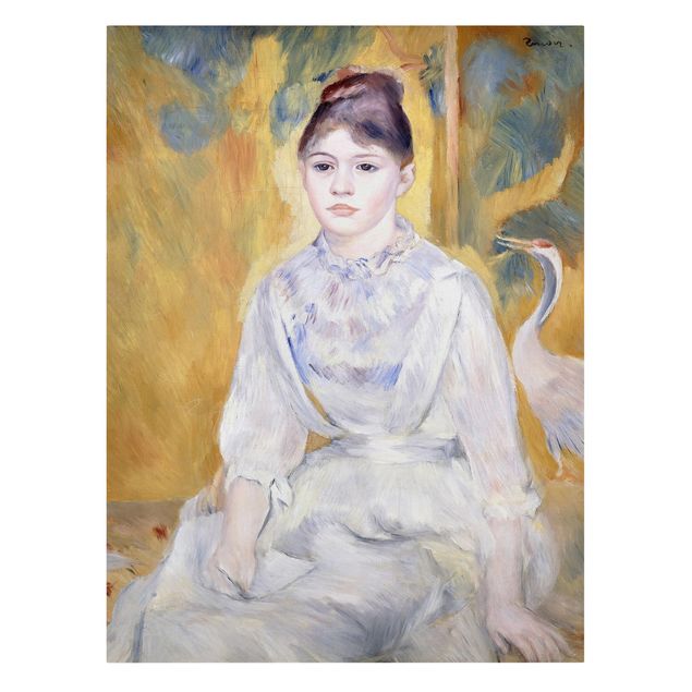 Stampa su tela - Auguste Renoir - Donna con una Lettera - Verticale 3:4