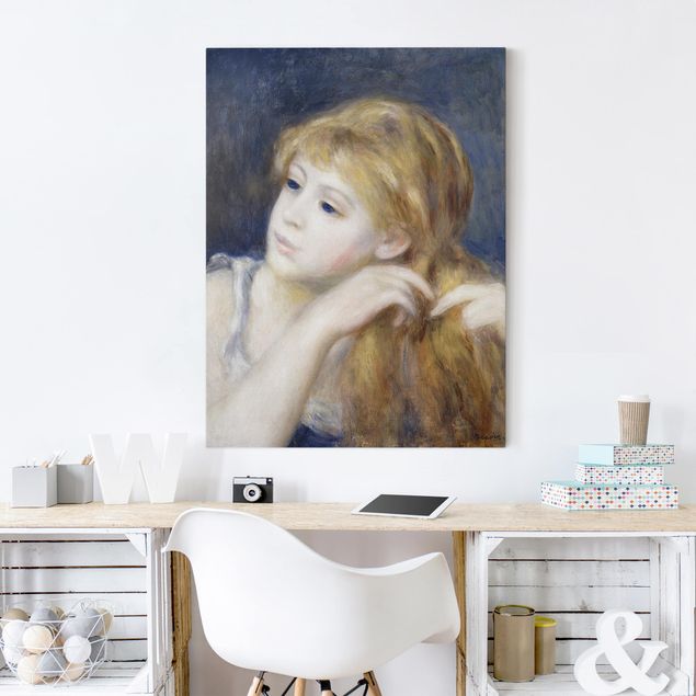 Quadri moderni per soggiorno Auguste Renoir - Testa di giovane donna