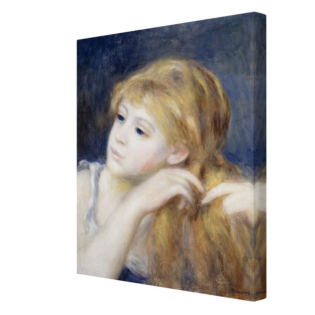 Stampa su tela - Auguste Renoir - Testa di Ragazza - Verticale 3:4