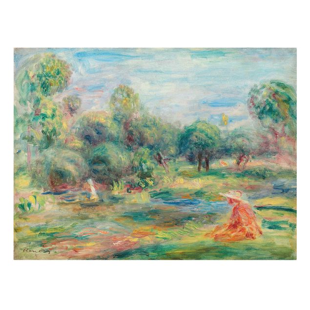 Stampe su tela Auguste Renoir - Paesaggio a Cagnes