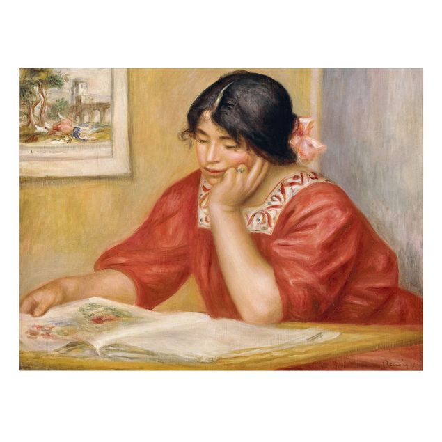 Stampa su tela - Auguste Renoir - Lettura Leontine - Orizzontale 4:3