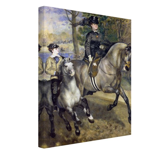 Stampe su tela Auguste Renoir - Cavalcata nel Bois de Boulogne