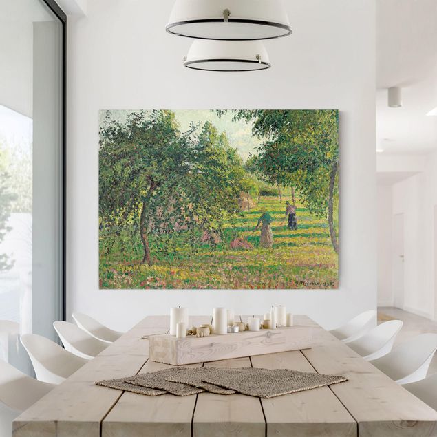Quadri su tela paesaggio Camille Pissarro - Meli e ortiche, Eragny