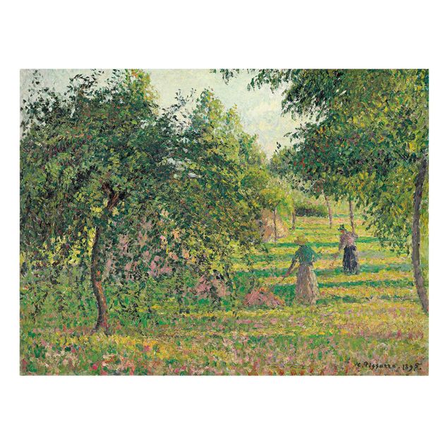 Stampe su tela Camille Pissarro - Meli e ortiche, Eragny