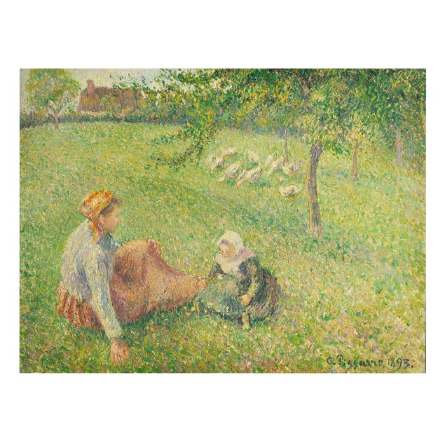 Stampa su tela - Camille Pissarro - La ragazza delle oche - Orizzontale 4:3