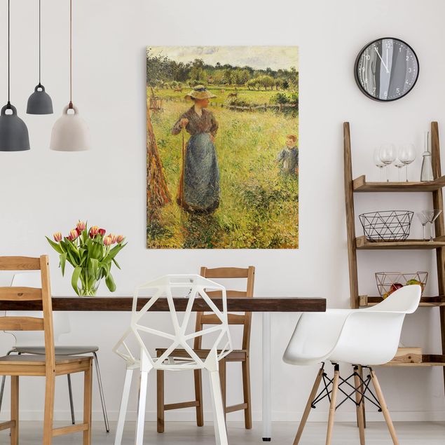 Quadri moderni per soggiorno Camille Pissarro - Il fienaio