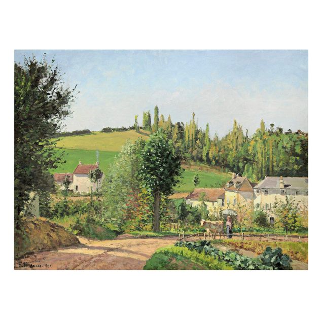 Stampa su tela - Camille Pissarro - Piccolo Villaggio nei pressi di Pontoise - Orizzontale 4:3
