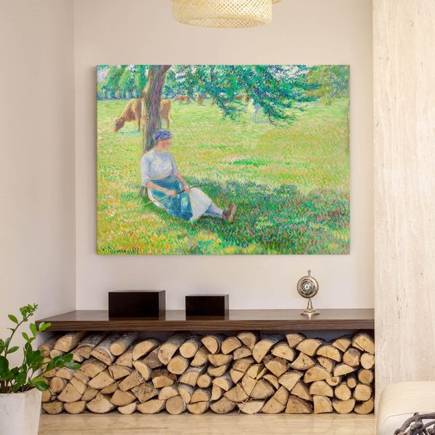 Tele con paesaggi Camille Pissarro - Cowgirl, Eragny