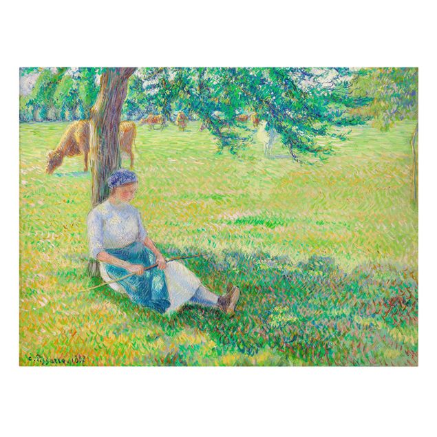 Quadri su tela Camille Pissarro - Cowgirl, Eragny