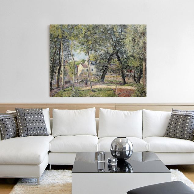 Quadri moderni per soggiorno Camille Pissarro - Paesaggio a Osny vicino all'irrigazione