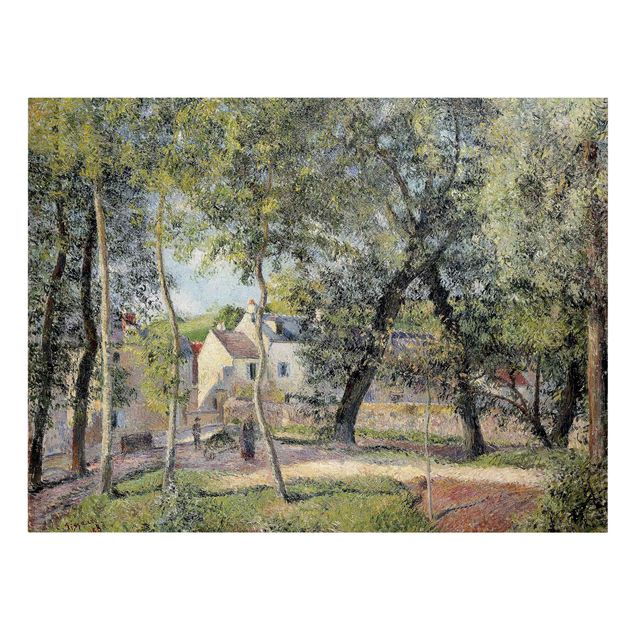 Stampa su tela - Camille Pissarro - Paesaggio a Osny vicino Irrigazione - Orizzontale 4:3