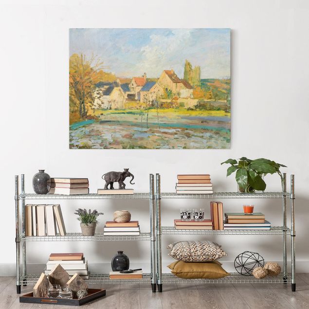 Quadri moderni per soggiorno Camille Pissarro - Paesaggio vicino a Pontoise