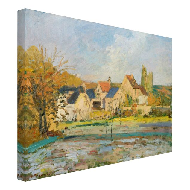 Stampe su tela Camille Pissarro - Paesaggio vicino a Pontoise