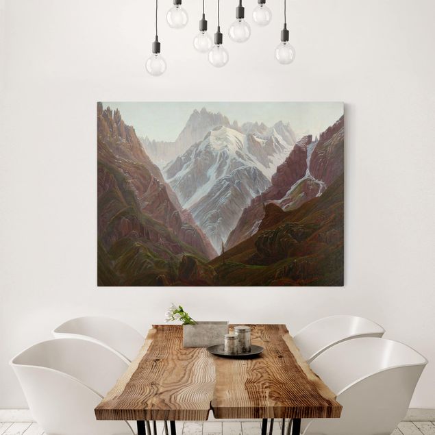 Tele con paesaggi Carl Gustav Carus - Alta montagna