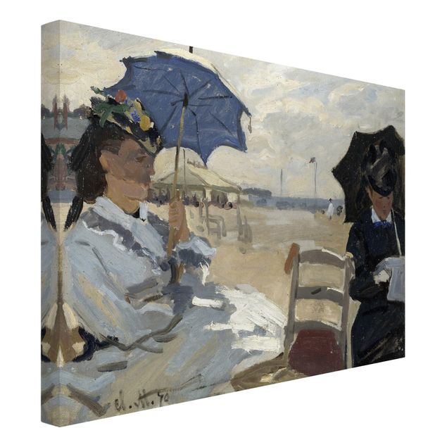 Quadri moderni per soggiorno Claude Monet - Sulla spiaggia di Trouville