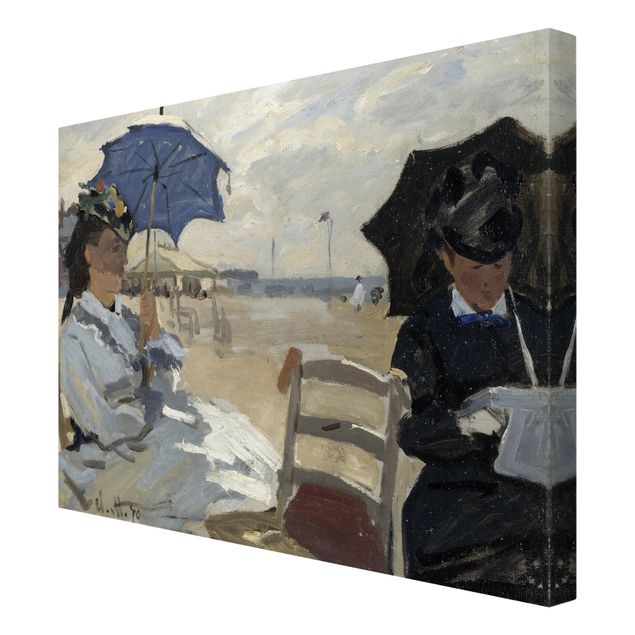 Stampa su tela - Claude Monet - Sulla Spiaggia di Trouville - Orizzontale 4:3