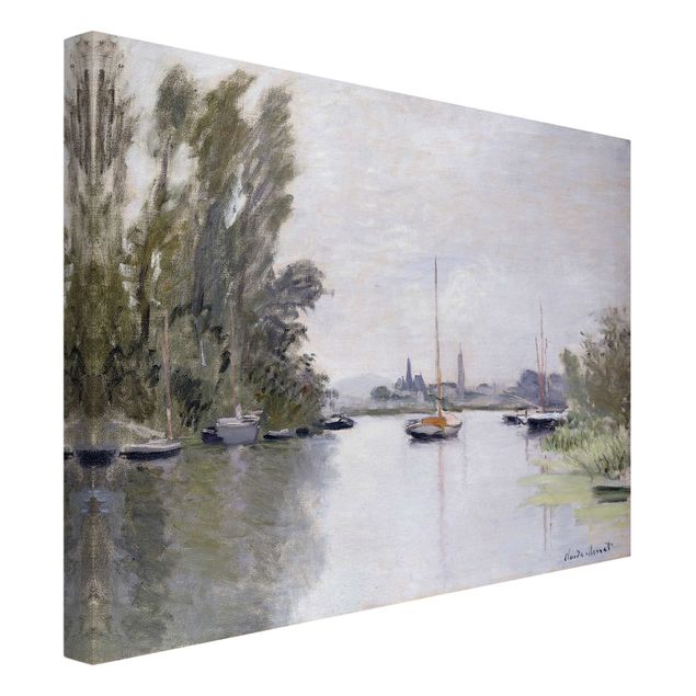 Quadri moderni per soggiorno Claude Monet - Argenteuil vista dal piccolo braccio della Senna