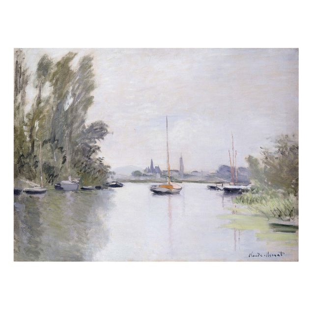 Stampe su tela Claude Monet - Argenteuil vista dal piccolo braccio della Senna