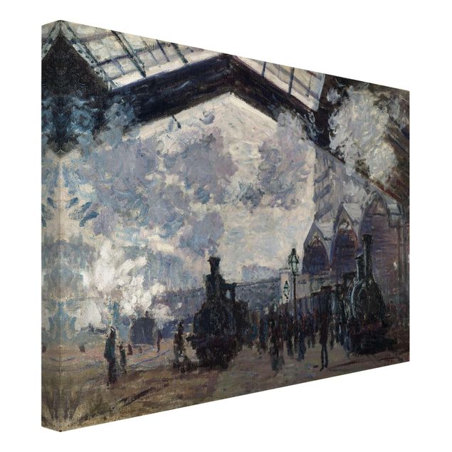 Stampe su tela Claude Monet - Gare Saint Lazare