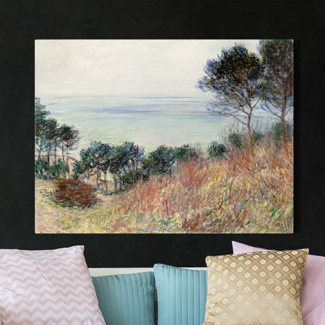 Stampe su tela paesaggio Claude Monet - La costa di Varengeville