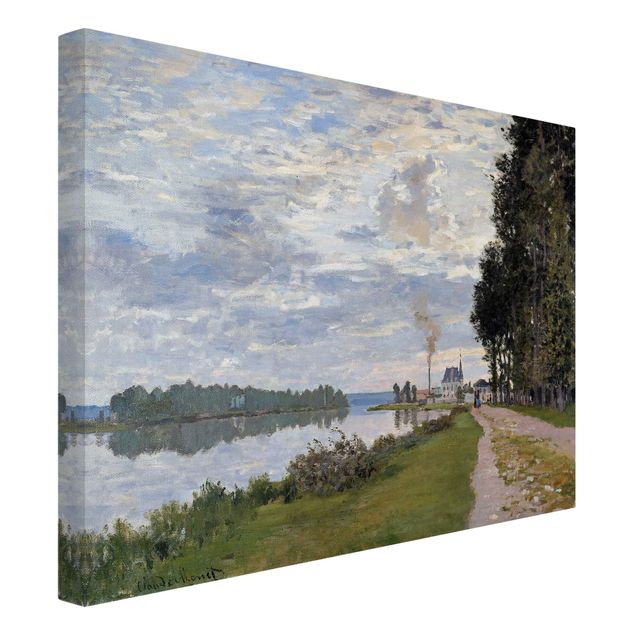 Stampa su tela Claude Monet - Il lungomare di Argenteuil