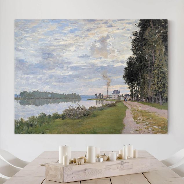 Stampe su tela paesaggio Claude Monet - Il lungomare di Argenteuil