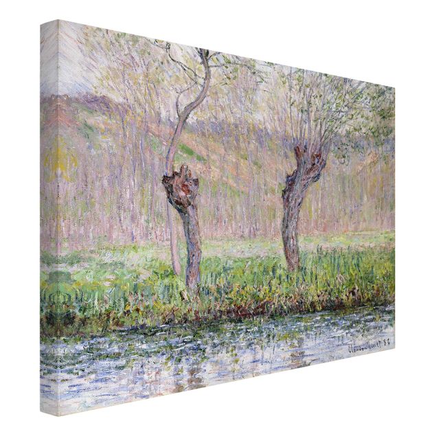 Quadri moderni per soggiorno Claude Monet - Alberi di salice in primavera