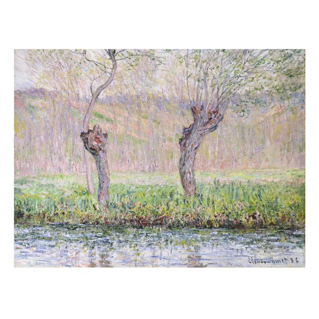 Quadri su tela Claude Monet - Alberi di salice in primavera