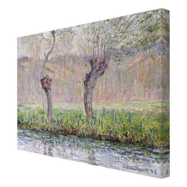 Stampa su tela - Claude Monet - Primavera, Salici - Orizzontale 4:3