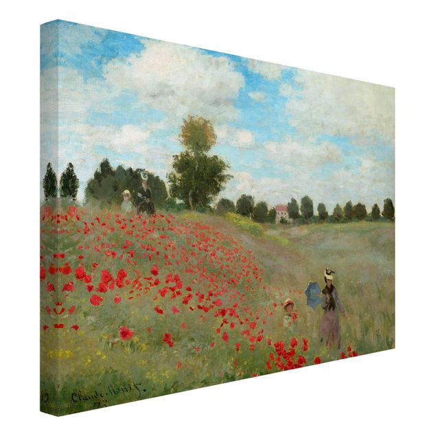 Riproduzioni su tela Claude Monet - Campo di papaveri vicino ad Argenteuil