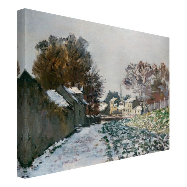 Stampe su tela Claude Monet - Neve ad Argenteuil