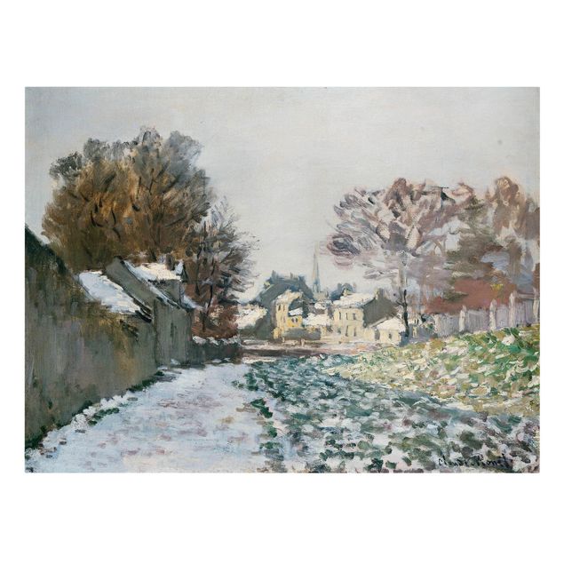 Stampa su tela - Claude Monet - Neve a Argenteuil - Orizzontale 4:3