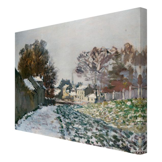 Stampa su tela - Claude Monet - Neve a Argenteuil - Orizzontale 4:3
