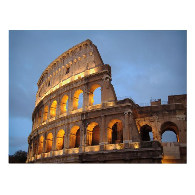 Stampa su tela - Colosseum At Night - Orizzontale 4:3