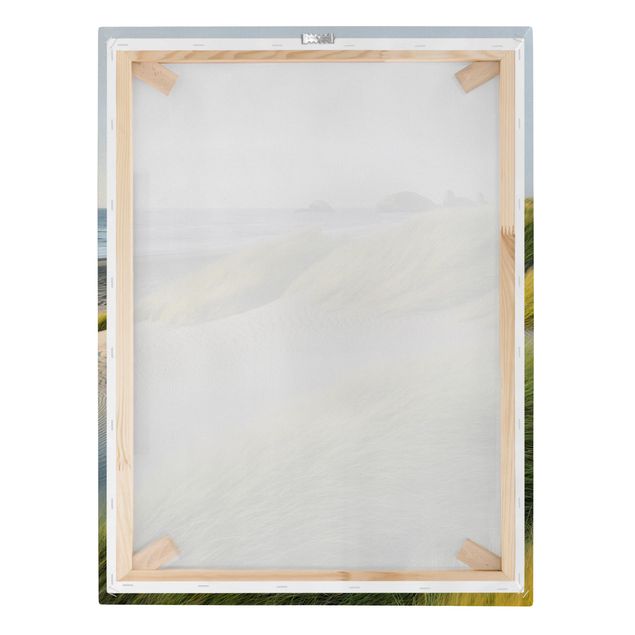 Stampa su tela - Dunes And Grasses At The Sea - Verticale 3:4