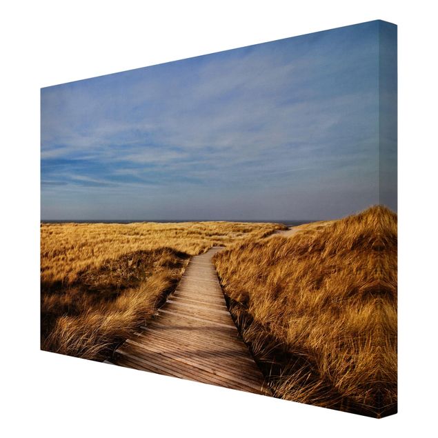 Stampa su tela - Pathway Through The Dunes At Sylt - Orizzontale 4:3