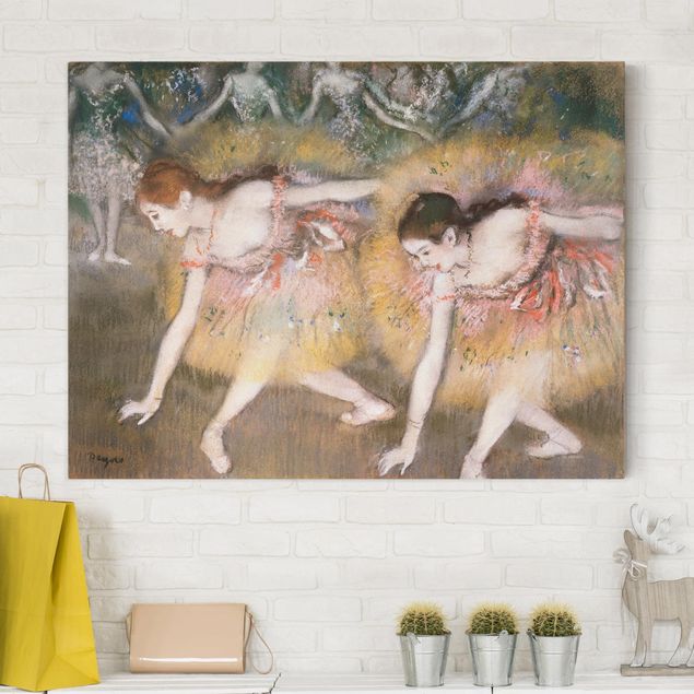 Riproduzione quadri su tela Edgar Degas - Danzatrici che si chinano