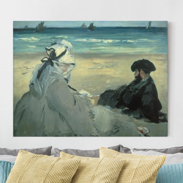 Tele con paesaggi Edouard Manet - Sulla spiaggia