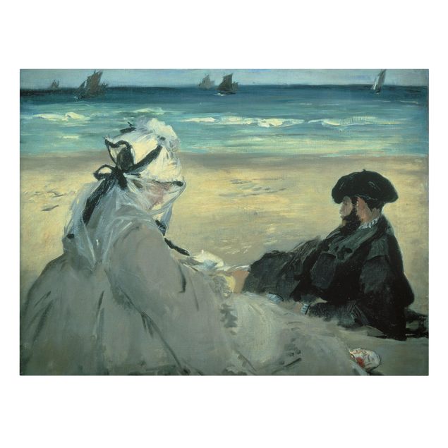 Quadri su tela Edouard Manet - Sulla spiaggia